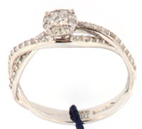 Ringe Davite & Delucchi Dame in Weißgold Diamante 0.49 Ct AA030976 0S - AA030976 0S